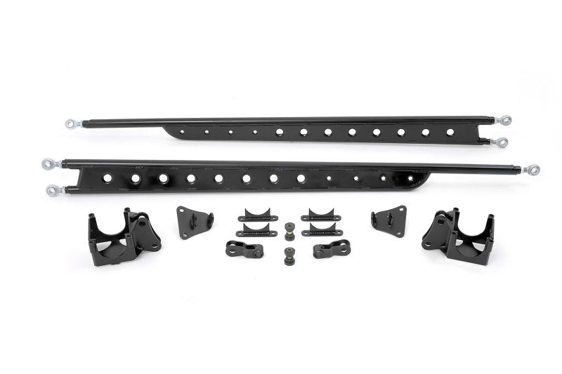 Fabtech 99-10 Ford F250/350 4WD Floating Rear Traction Bar System Traction Bars Fabtech