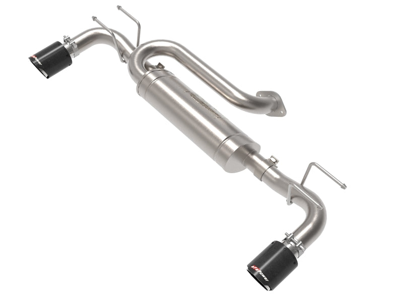 aFe 19-22 Mazda 3 L4 2.5L Takeda 3in to 2-1/2in 304 SS Axle-Back Exhaust w/ Carbon Fiber Tip Axle Back aFe