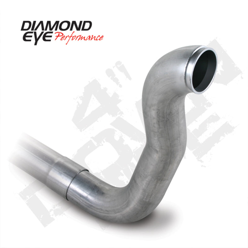 Diamond Eye DWNP 4in TB SGL W/ HX40 FLANGE AL DODGE 5.9L 2500/3500 89-93 4X4 ONLY Downpipes Diamond Eye Performance