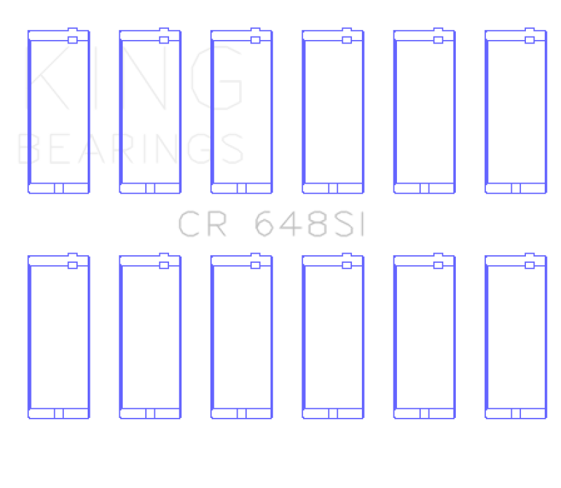 King Engine Bearings Jeep 232CI/242CI/248CI / Rambler 232CI (Size .010) Connecting Rod Bearing Set Bearings King Engine Bearings