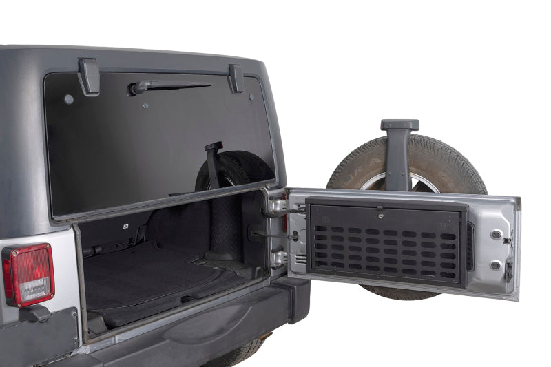 Tuffy Jeep Wrangler Molle Tailgate Lockbox W/ Keyed Lock Cargo Boxes & Bags Tuffy Products