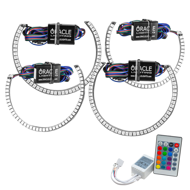 Oracle Dodge Challenger 15-21 LED Waterproof Halo Kit - ColorSHIFT w/ Simple Controller Fog Lights ORACLE Lighting