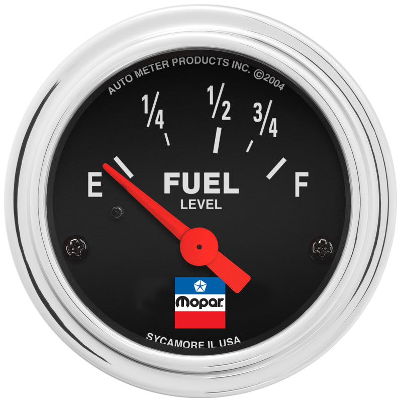 Autometer Mopar Classic 52.4mm 73 E / 8-12 F Electric Fuel Level Gauge Gauges AutoMeter