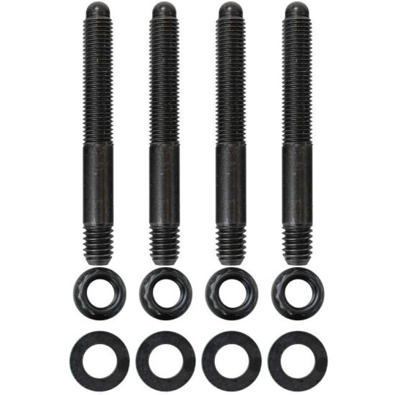 Moroso 5/16in-24 x 2.5in Long 12-Point Nuts Carburetor Stud Kit Fittings Moroso