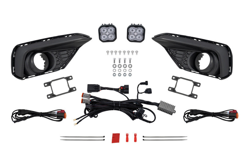 Diode Dynamics 2025 Ford Mustang EcoBoost SS3 Add-On Fog Lamp Kit White Sport Light Bars & Cubes Diode Dynamics
