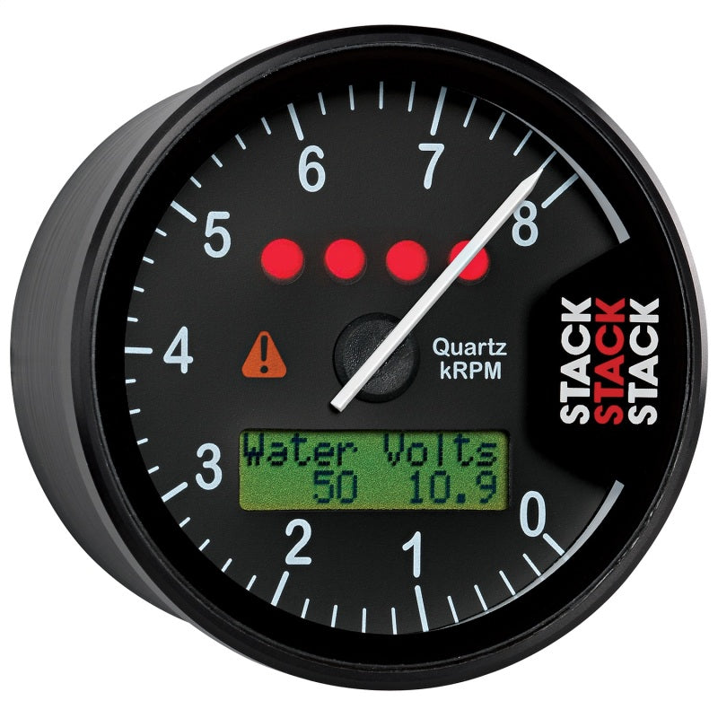 Autometer Stack Display Tachometer 0-8K RPM - Black Gauges AutoMeter