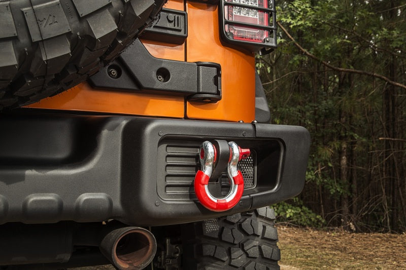 Rugged Ridge Red 7/8in D-Ring Isolator Kit Shackle Kits Rugged Ridge