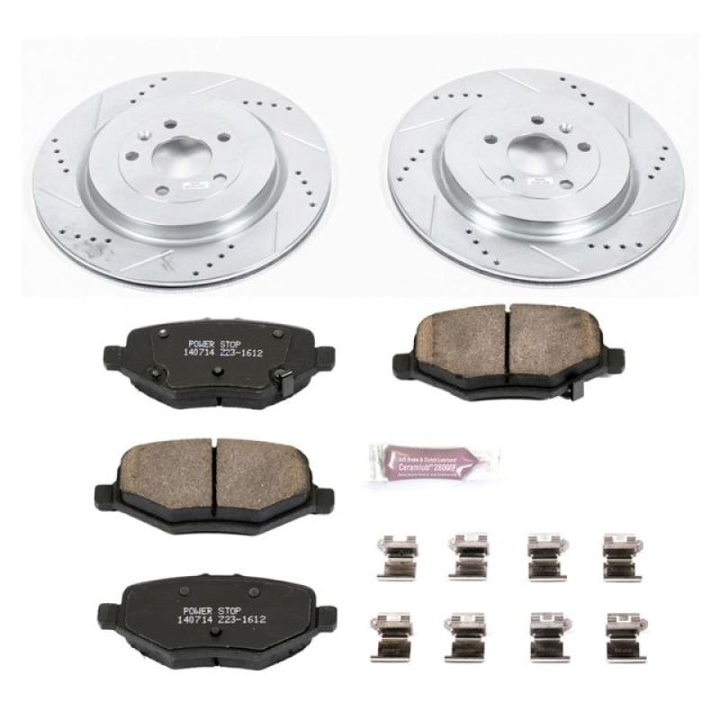 Power Stop 13-19 Ford Explorer Rear Z23 Evolution Sport Brake Kit Brake Kits - Performance D&S PowerStop