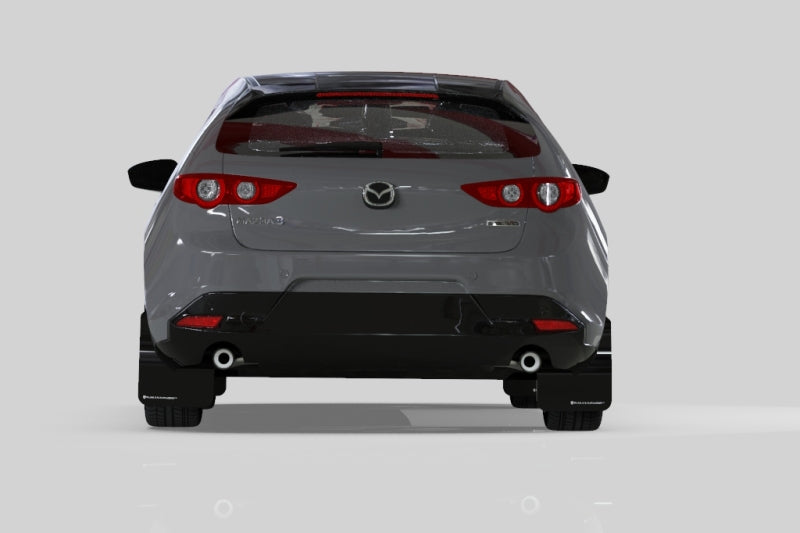 Rally Armor 19-25 Mazda3 Hatchback Black UR Mud Flap w/Red Logo Mud Flaps Rally Armor