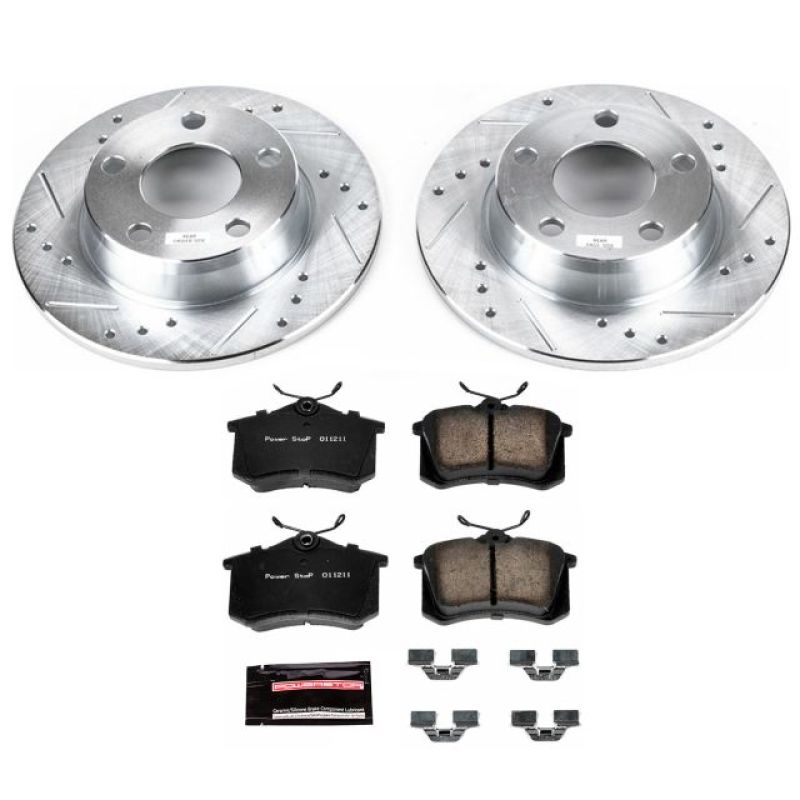 Power Stop 98-04 Audi A6 Quattro Rear Z23 Evolution Sport Brake Kit Brake Kits - Performance D&S PowerStop