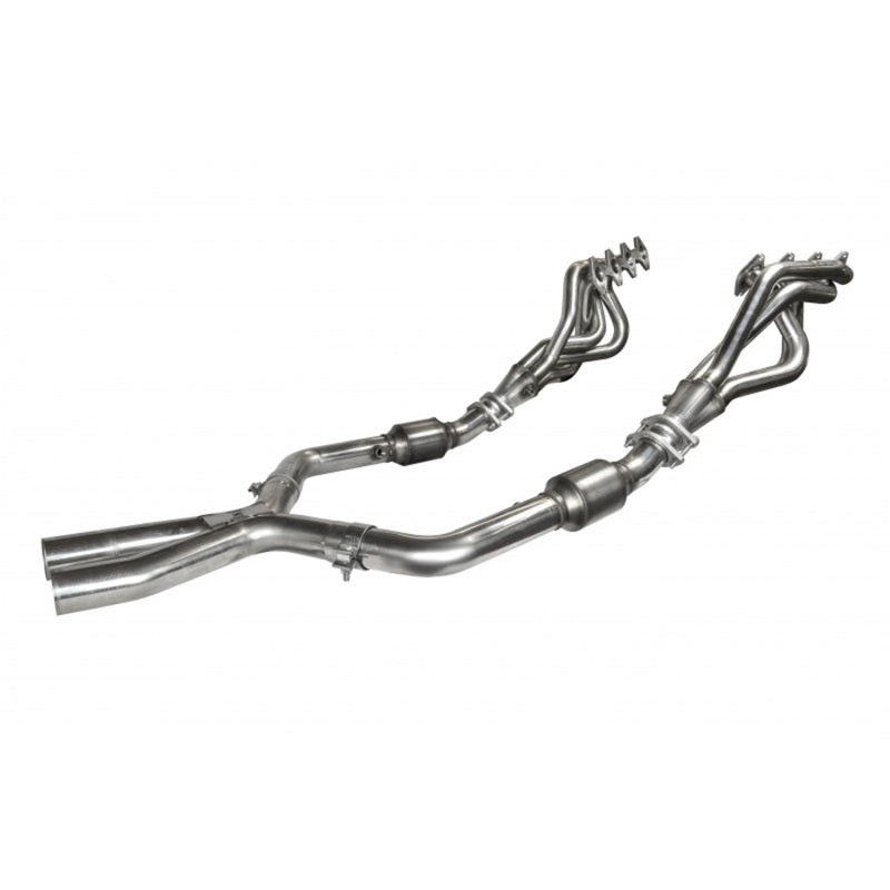 Kooks 05-10 Ford Mustang GT Manual 1 5/8in x 2 1/2in SS Long Tube Headers and OEM Catted SS X Pipe Headers & Manifolds Kooks Headers