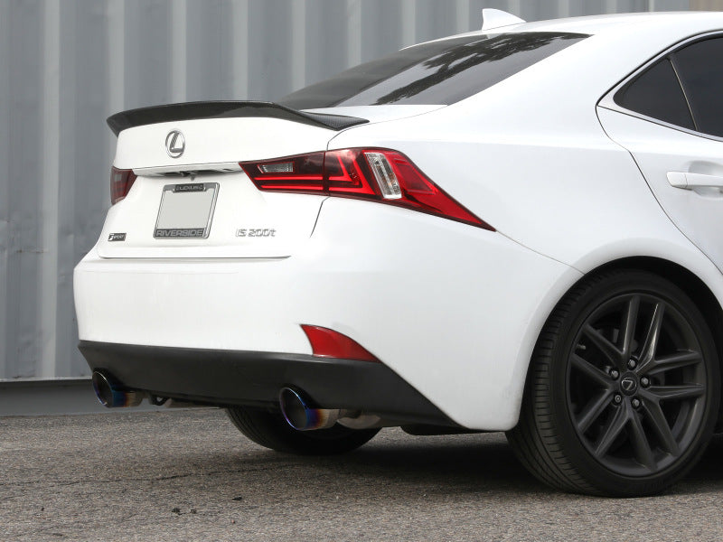aFe POWER Takeda 16-17 Lexus IS200t L4-2.0L (t) 2.5in-3in 304 SS CB Exhaust w/ Blue Tip Catback aFe