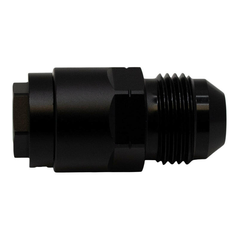 DeatschWerks 8AN Male Flare to 5/16in Female EFI Quick Connect Adapter - Anodized Matte Black Fuel Components Misc DeatschWerks