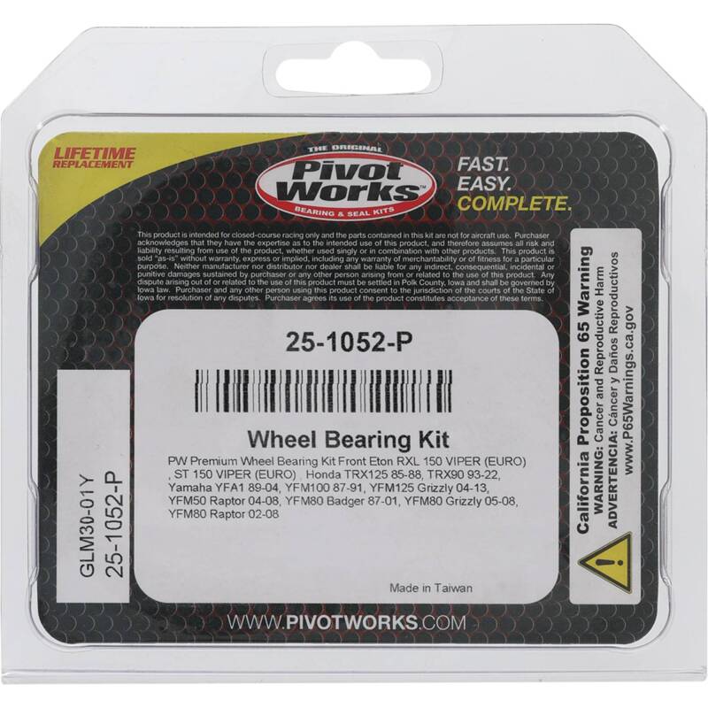 Pivot Works Premium Wheel Bearing Wheel Bearings Pivot Works