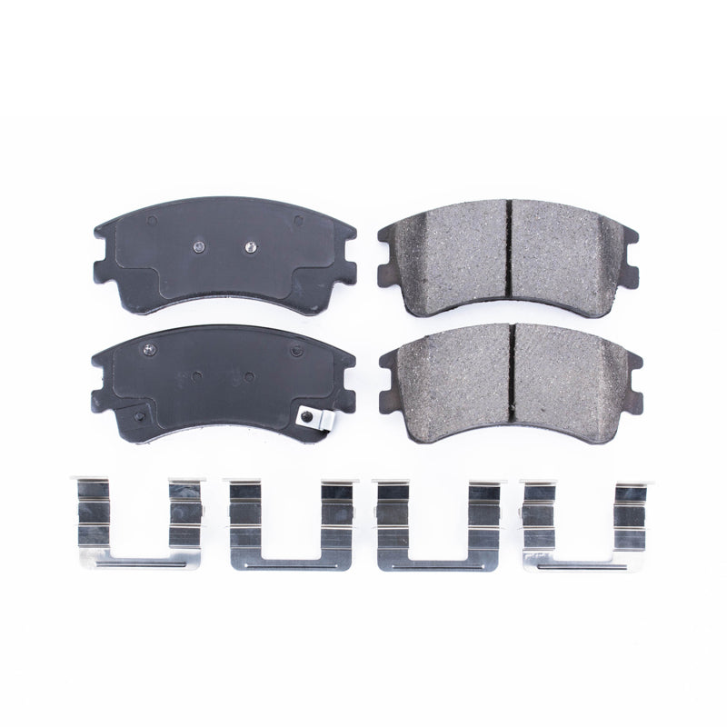 Power Stop 03-05 Mazda 6 Front Z17 Evolution Ceramic Brake Pads w/Hardware Brake Pads - OE PowerStop