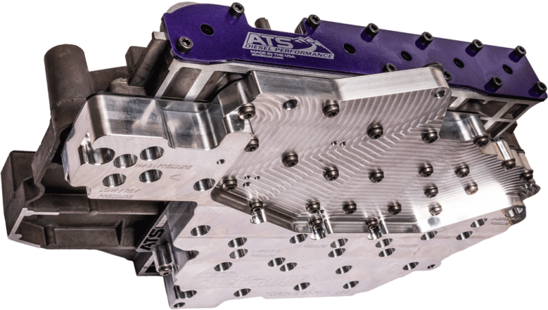 ATS Diesel 17-19 Dodge 68RFE Billet Channel Plate Valve Body Assembly (Blue Connector Solenoid Pack) Valve Bodies ATS Diesel
