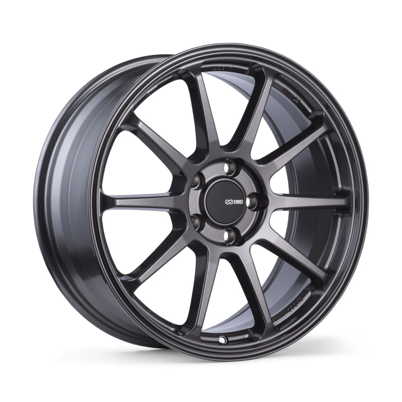 Enkei PX-10 18x8 5x112 45mm Offset 72.6mm Bore Gunmetal Wheel Wheels - Cast Enkei