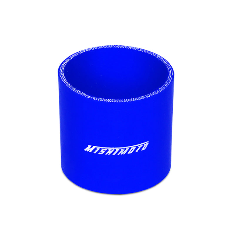 Mishimoto 3.0 Inch Blue Straight Coupler Silicone Couplers & Hoses Mishimoto