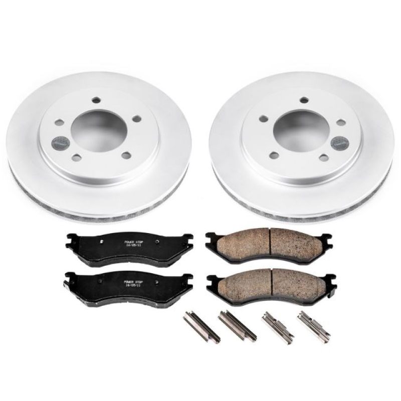 Power Stop 97-02 Ford Expedition Front Z17 Evolution Geomet Coated Brake Kit Brake Kits - Performance Blank PowerStop