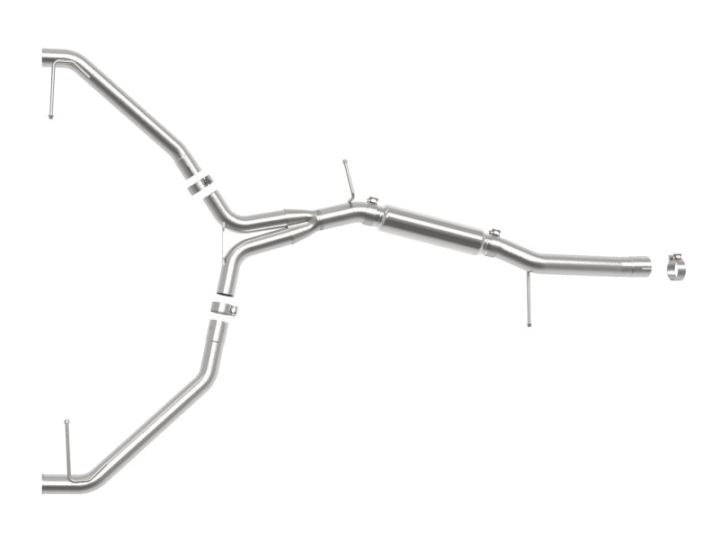 aFe 20-21 Audi A4 L4-2.0L (t) MACH Force-Xp 3in to 2-1/2in 304 SS Axle-Back Exhaust System Axle Back aFe