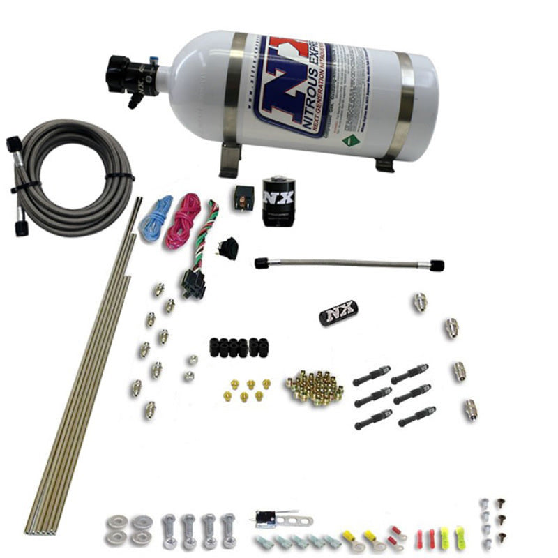 Nitrous Express 6 Cyl Dry Direct Port Nitrous Kit w/ 12lb Bottle Nitrous Systems Nitrous Express