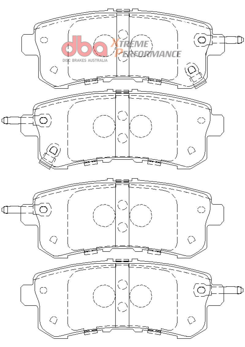 DBA 11-13 Infiniti QX56 (Rear Rotor) XP Performance Rear Brake Pads Brake Pads - Performance DBA