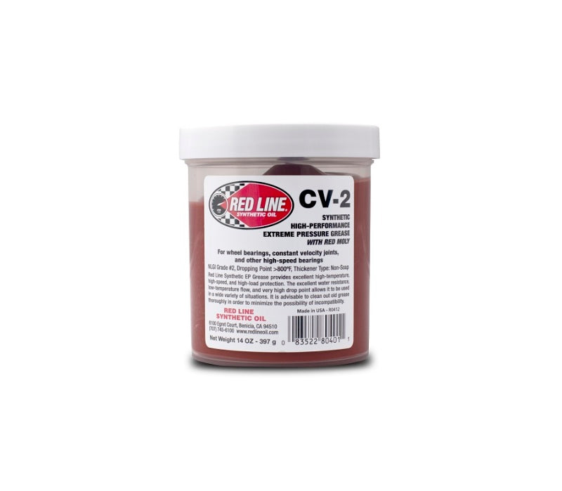 Red Line CV-2 Grease w/Moly - 14oz. Jar Gear Oils Red Line