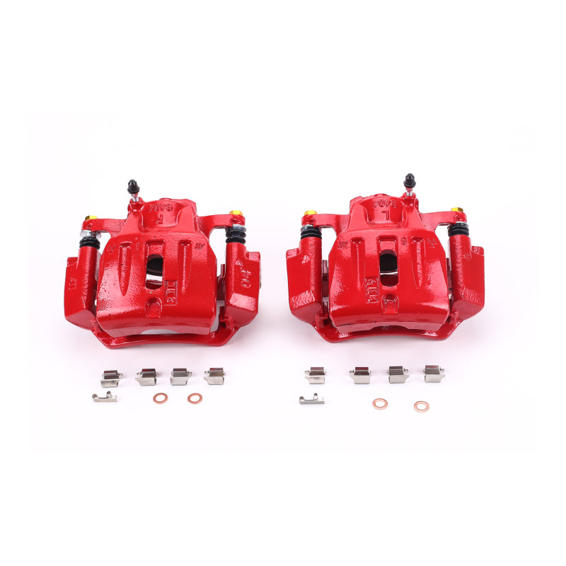 Power Stop 01-07 Toyota Highlander Front Red Calipers w/Brackets - Pair Brake Calipers - Perf PowerStop