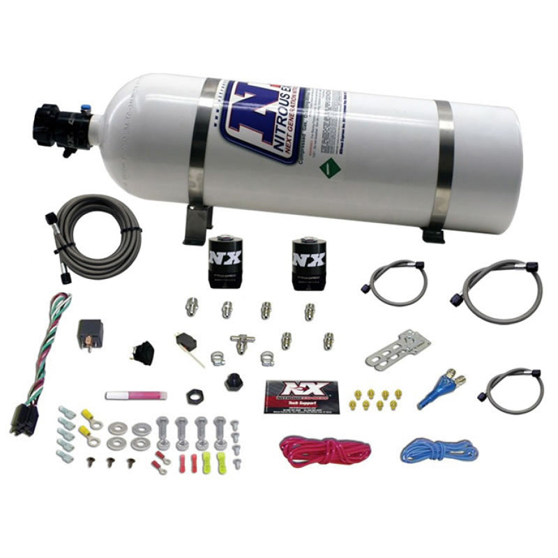 Nitrous Express All Sport Compact EFI Single Nozzle Nitrous Kit (35-50-75 HP) w/15lb Bottle Nitrous Systems Nitrous Express