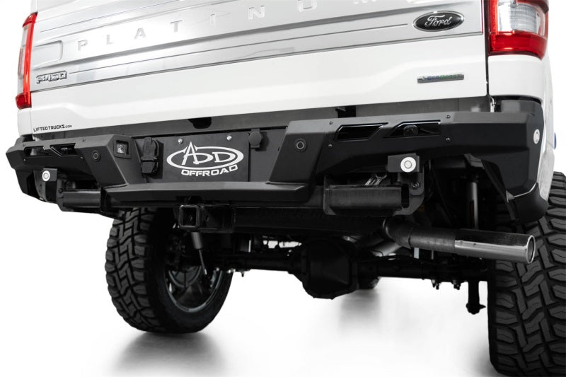 Addictive Desert Designs 2024+ Ford F-150 Black Label Rear Bumper Bumpers - Steel Addictive Desert Designs