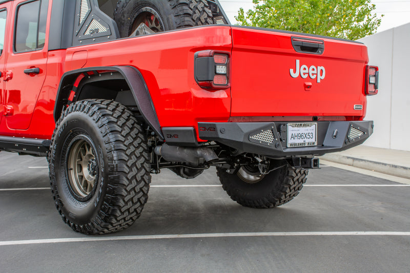 DV8 Offroad 2019+ Jeep Gladiator Bedside Sliders Body Armor & Rock Rails DV8 Offroad