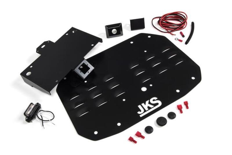 JKS Manufacturing Jeep Wrangler JL Tailgate Vent Cover w/ License Plate Relocation Tailgate Accessories JKS Manufacturing