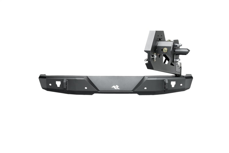 Rugged Ridge 18-22 Jeep Wrangler (JL) Rubicon/Spt 2dr HD Rear Bumper w/Swing Out Tire Carrier - Blk Bumpers - Steel Rugged Ridge