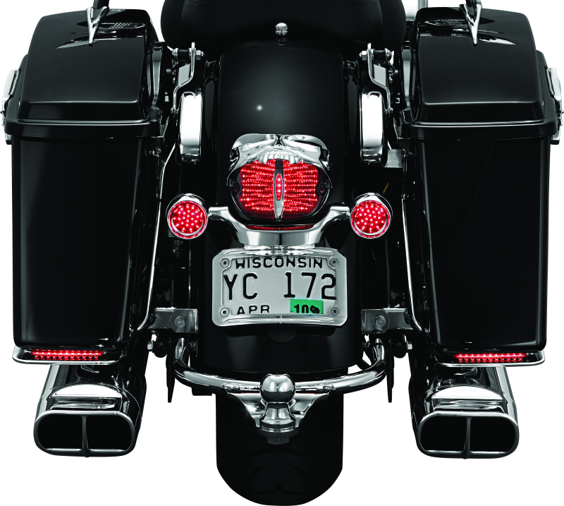Kuryakyn Zombie Taillight Cover Chrome Tail Lights Kuryakyn