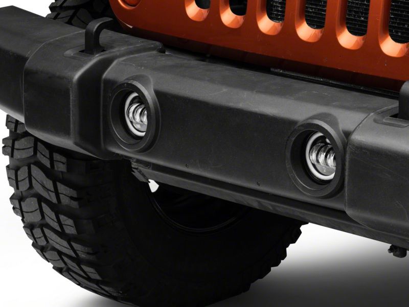 Raxiom 07-23 Jeep Wrangler JK & JL Axial Series Halo LED Fog Lights- Amber Headlights Raxiom