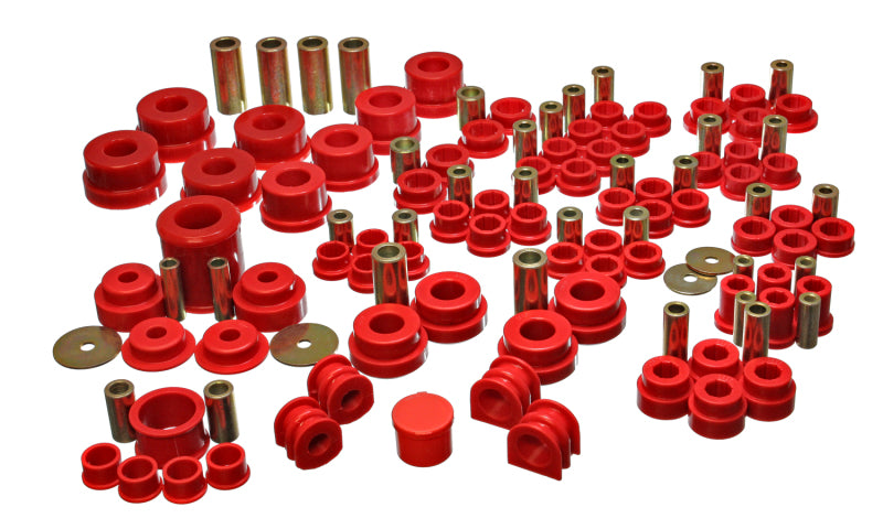 Energy Suspension 02-09 Nissan 350Z / 03-07 Infiniti G35 Coupe Red Hyper-Flex Master Bushing Set Bushing Kits Energy Suspension