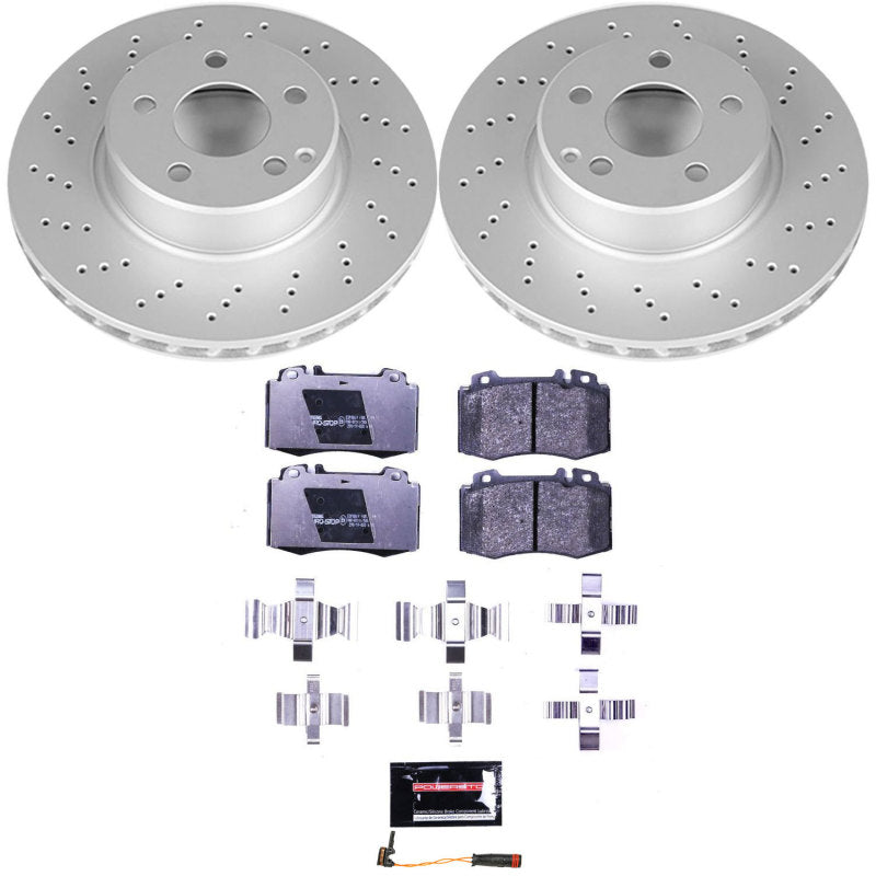 Power Stop 03-06 Mercedes-Benz CL500 Front Euro-Stop Brake Kit Brake Kits - OE PowerStop