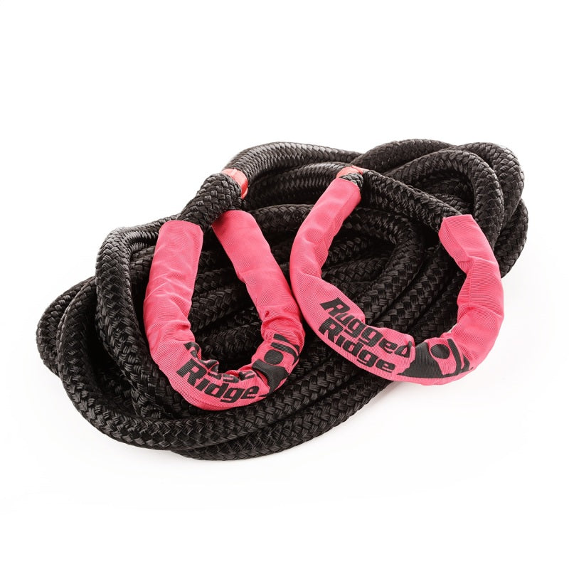 Rugged Ridge Kinetic Recovery Rope with Cinch Storage Bag Recovery Boards Rugged Ridge