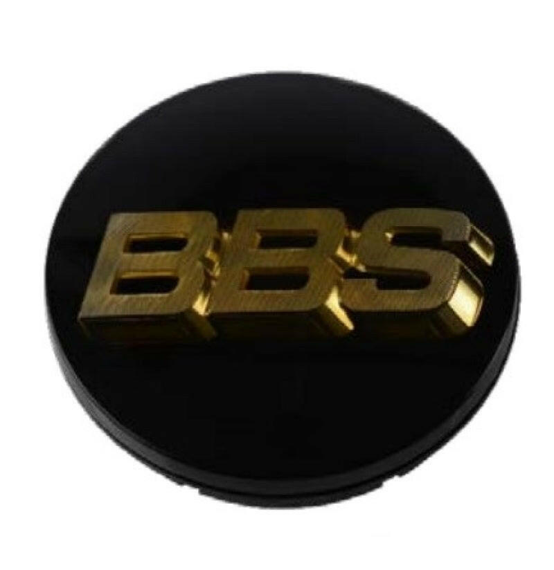 BBS Center Cap 56mm Black/Gold (56.24.012) Wheel Center Caps BBS