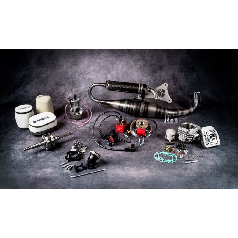 Athena CPI Popcorn 50 Big Bore Cylinder Kit Bore 47.6mm Bore 70cc 10mm Pin Bore Flat Head Piston Cylinder Kits Athena