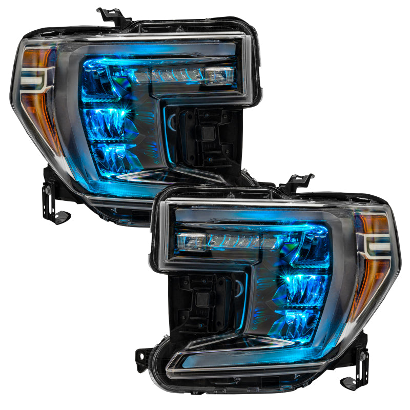 Oracle 19-21 Silverado/Sierra 1500 RGB Demon Eye Headlight Kit - w/o Controller Headlights ORACLE Lighting