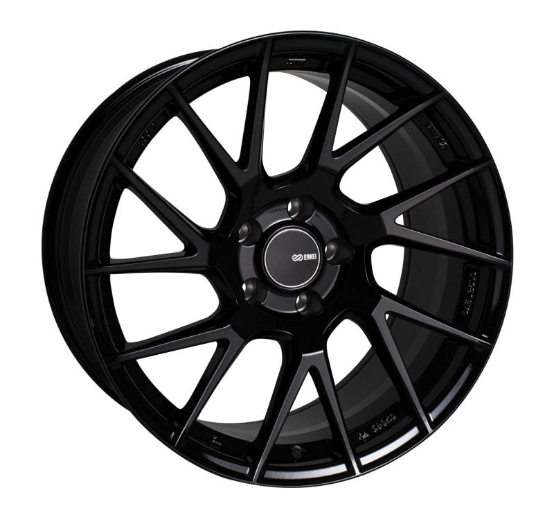 Enkei TM7 18x8.5 5x114.3 38mm Offset 72.6mm Bore Gloss Black Wheel Wheels - Cast Enkei