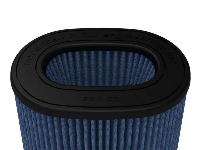 aFe MagnumFLOW Pro 5R Air Filter (6-3/4 x 4-3/4)in F x (8-1/2 x 6-1/2)in B x (7-1/4 x 5)in T Air Filters - Universal Fit aFe