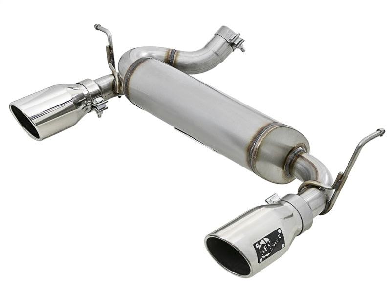 aFe Rebel Series 2.5in 409 SS Axle-Back Exhaust w/Polished Tips 07+ Jeep Wrangler (JK) V6 3.6L/3.8L Axle Back aFe