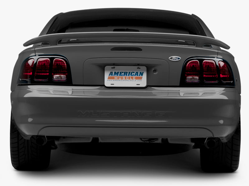 Raxiom 96-98 Ford Mustang Tail Lights- Black Housing (Smoked Lens) Tail Lights Raxiom