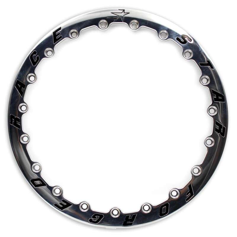 Race Star 15in. Forged Pro Bead-Loc Ring 19-Hole (Single) - Polished Wheel Accessories Race Star