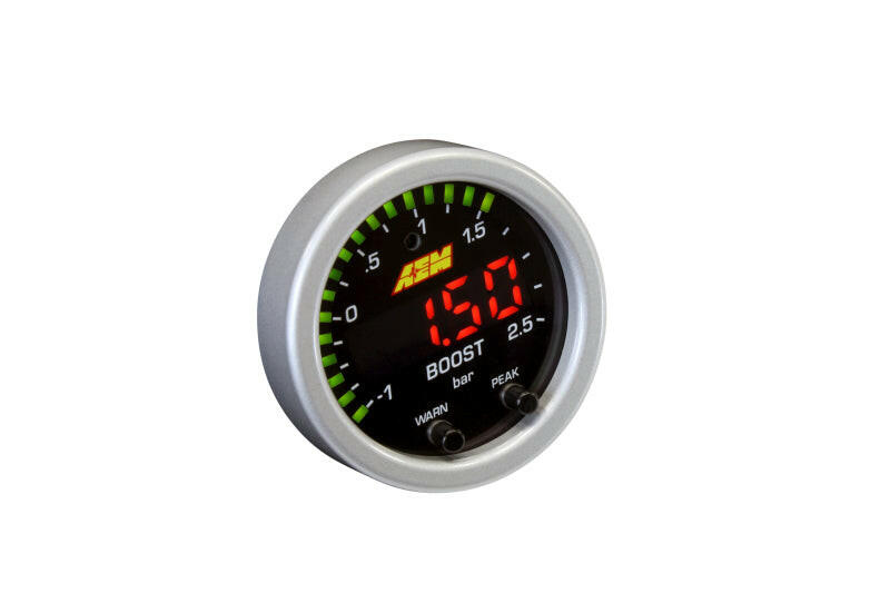 AEM X-Series Boost Pressure -30inHg 35psi Gauge Gauges AEM