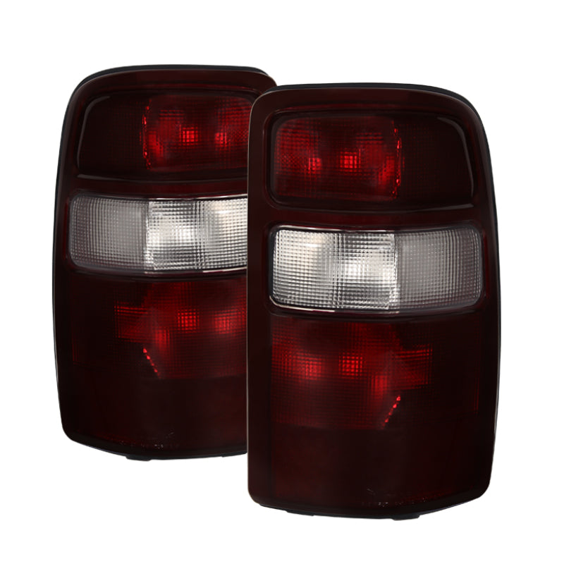 xTune GMC Yukon 00-06 OEM Style Tail Lights w/ Black Rim Red Smoked ALT-JH-CSUB00-OE-RSM Tail Lights SPYDER