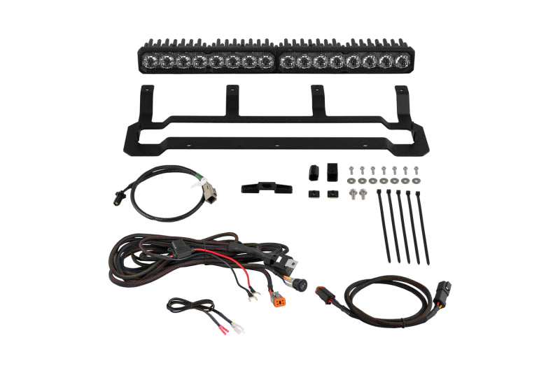 Diode Dynamics 4Runner 2025 TRD Pro Grille SS20 Pro White Combo Light Bars & Cubes Diode Dynamics