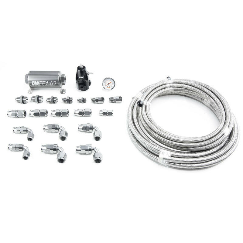 DeatschWerks 05-19 Yukon/Tahoe/Suburban DW400 Pump Module Return Plumbing Kit SS PTFE Fuel Pumps DeatschWerks